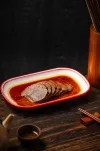 Heldere bouillon van runderhak